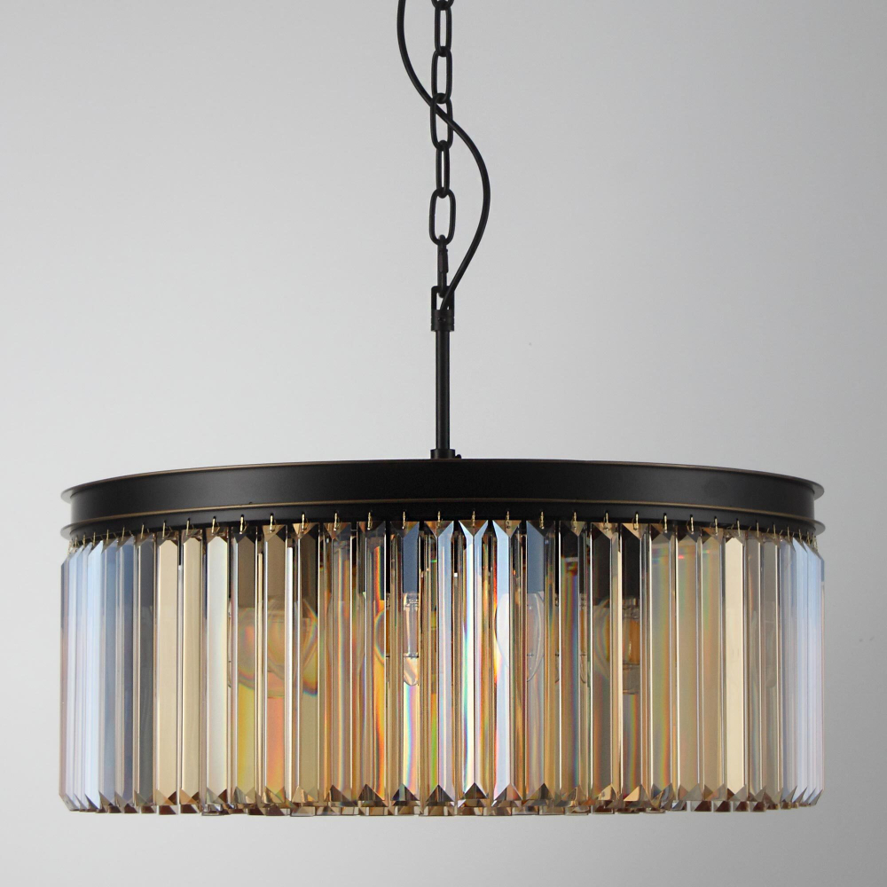 Citilux Мартин CL332122 Люстра хрустальная подвесная Шампань