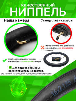 Камера для моноколеса 16х2.125
