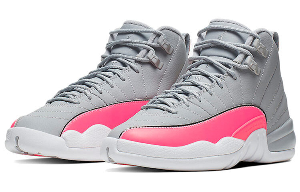 Jordan Air Jordan 12 Retro "Racer Pink" non-slip lightweight high-top retro basketball shoes GS racing Powder