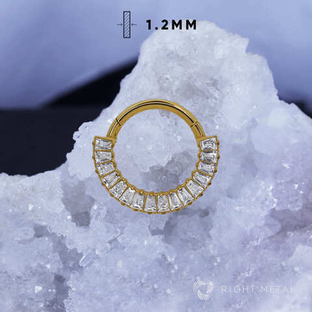 Кликер Syrma Crystal PVD Yellow 1.2мм