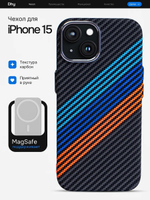 Карбоновый чехол на iPhone 15, цвет 220