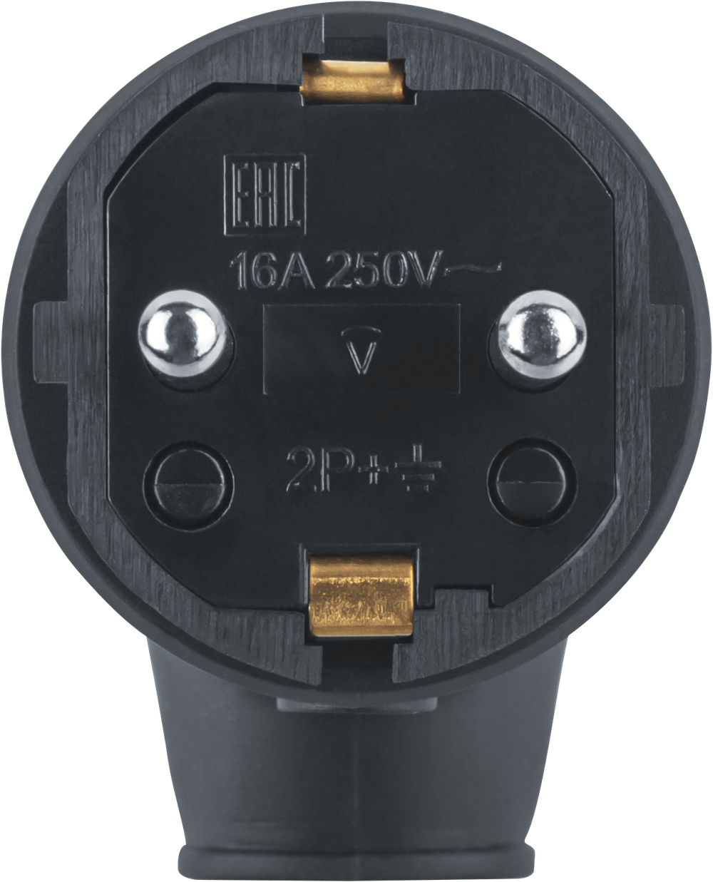 Вилка Navigator 61 367 NCA-PLR01-16A-E-IP44-BL угловая с/з каучук черная