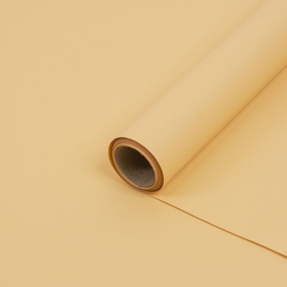 Плёнка МАКАРУНС 58см*10м БЛЕДНО-ОРАНЖЕВО-ЖЕЛТЫЙ