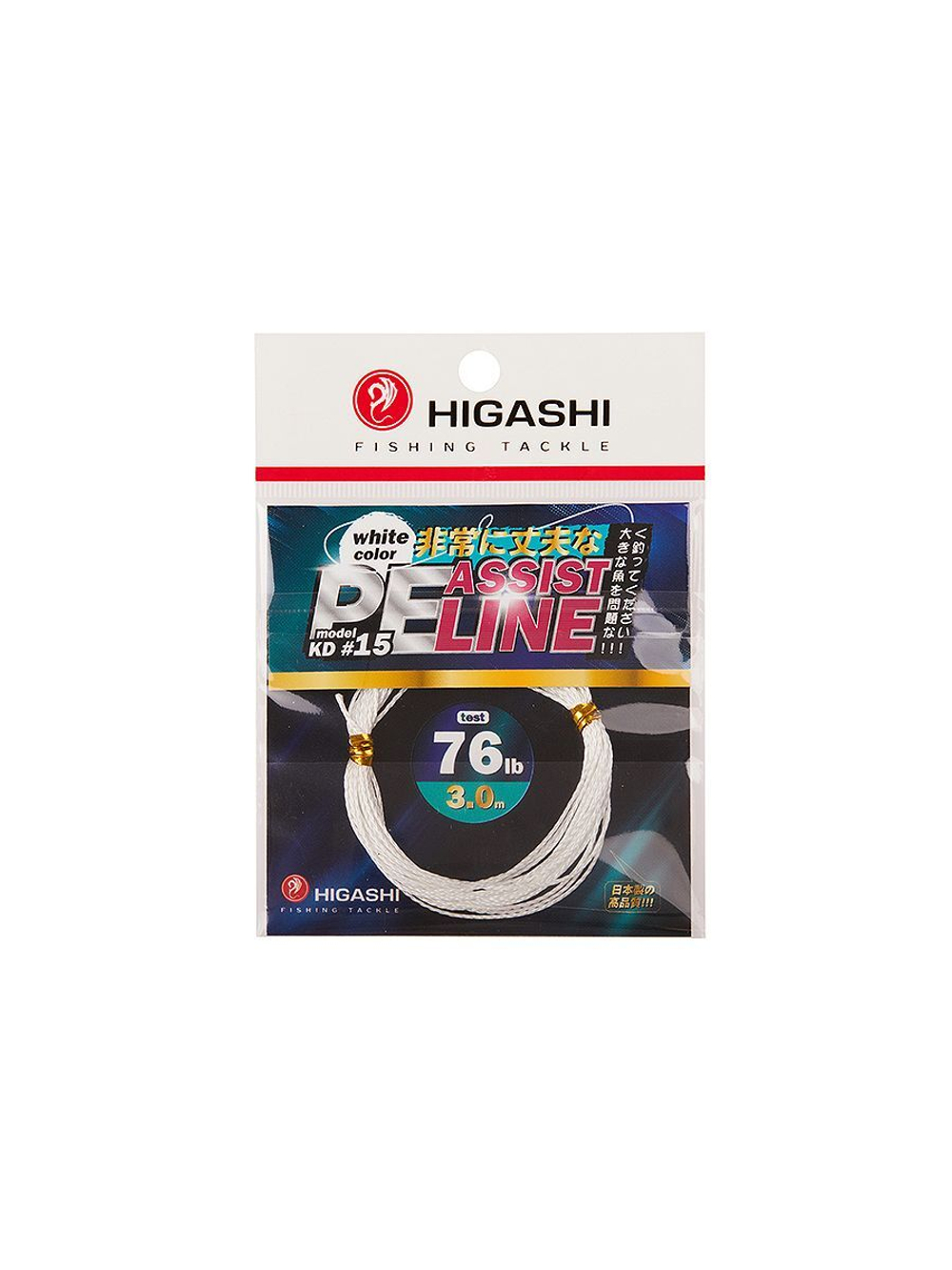 Поводковый материал HIGASHI Assist PE Line KD #8 White 42lb 3м
