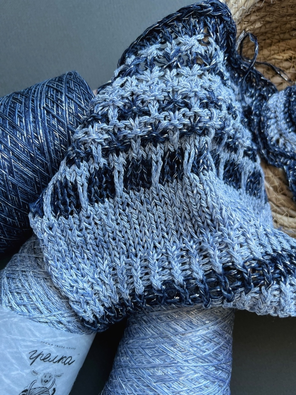 Пряжа авторский микс шелка и льна SILKDREAMS