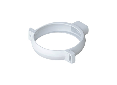 Хомут трубы Элит Белый