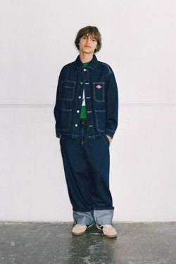 ZARA ДЖИНСЫ ШИРОКОГО КРОЯ, СИНИЙ