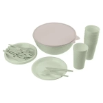 КОМПЛЕКТ (НАБОР) ДЛЯ ПИКНИКА STANDARD, 25 ПРЕДМЕТОВ НА 6 ПЕРСОН (Зеленый (комплект 6 шт)