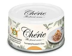 Pettric Cherie Hairball влажный корм для кошек (тунец с хлопьями копченого тунца) в подливе 80 гр