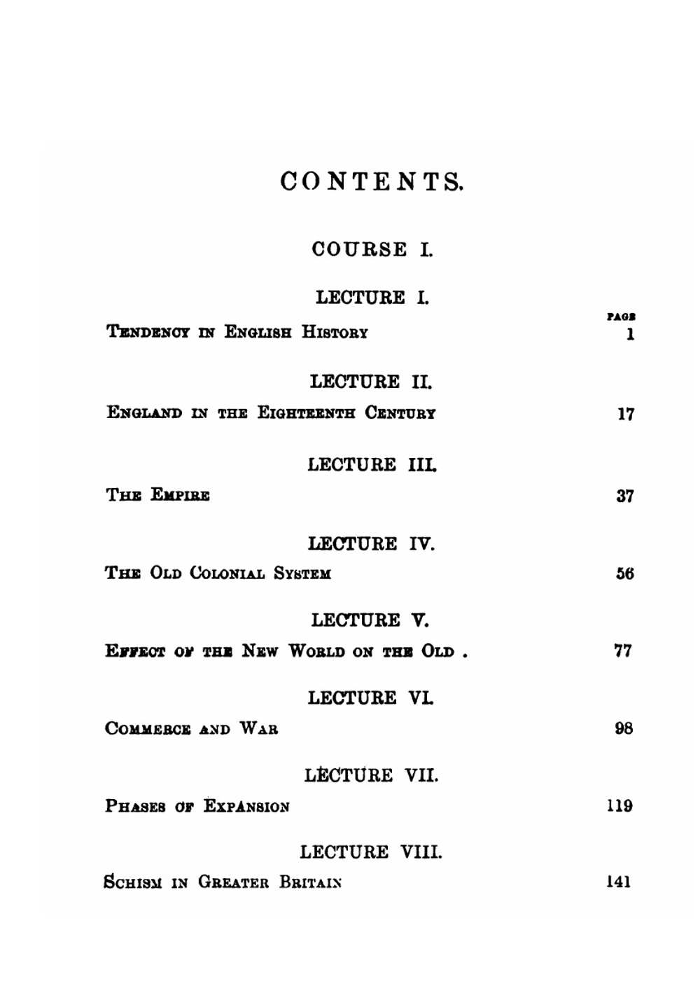 The Expansion of England. Two Courses of Lectures | Seeley John Robert