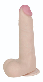 Телесный перезаряжаемый вибратор-реалистик из неоскин - 22 см. (Цвет: телесный)
