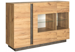 Модульная гостиная Арчи дуб золотой craft / камень темный U3705 комплектация 1