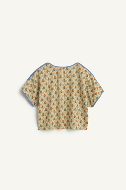 ZARA ТОП С ПРИНТОМ, РАЗНОЦВЕТНЫЙ