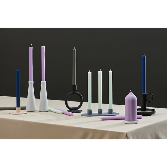 Свеча декоративная цвета лаванды из коллекции edge, 16,5см