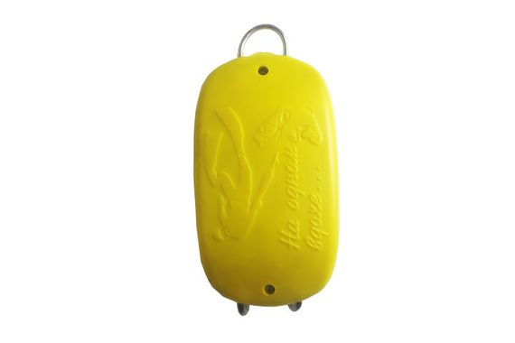 Груз 1 кг быстросъемный с пластиковым покрытием жёлтый