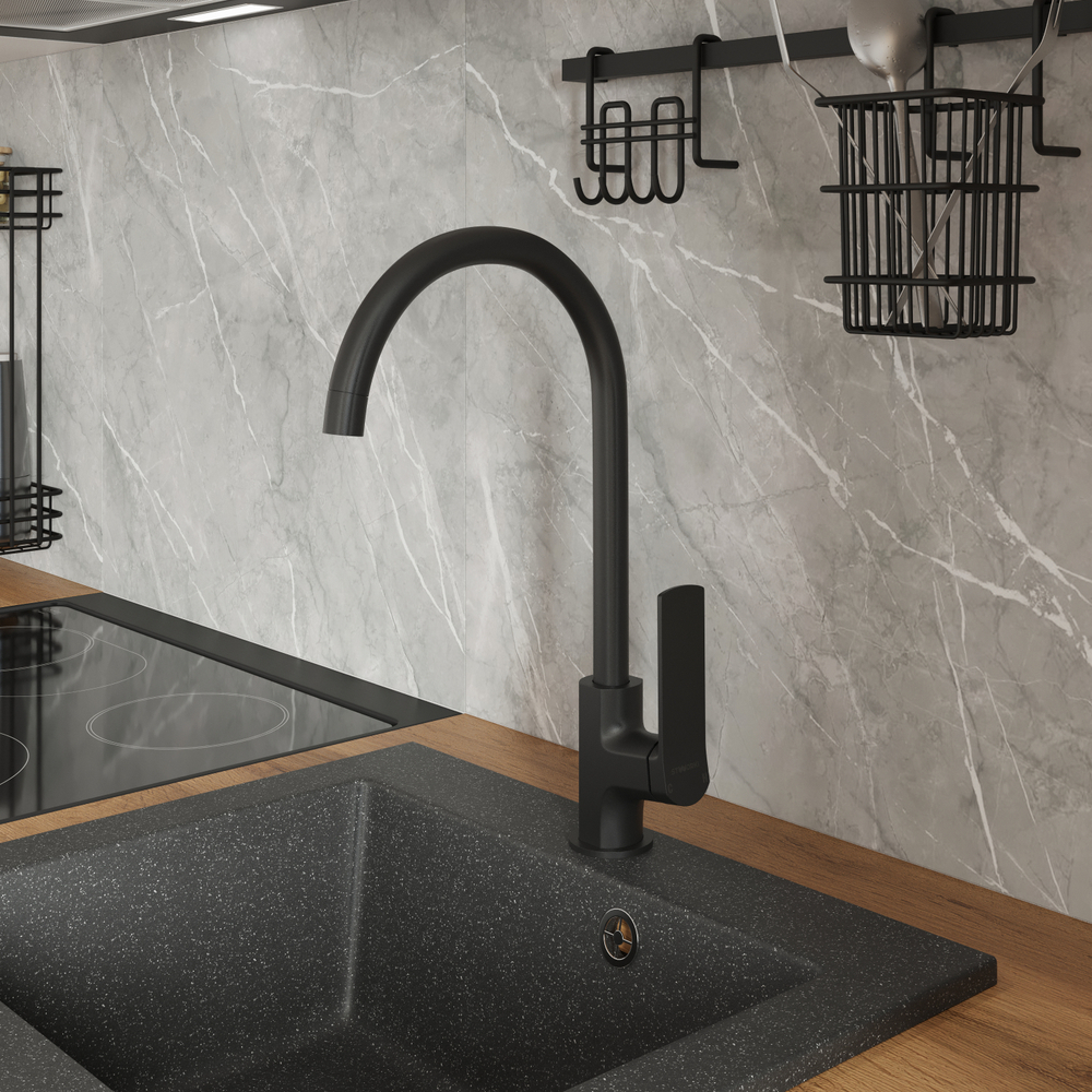 Смеситель для кухни STWORKI HWX5015-P01BK