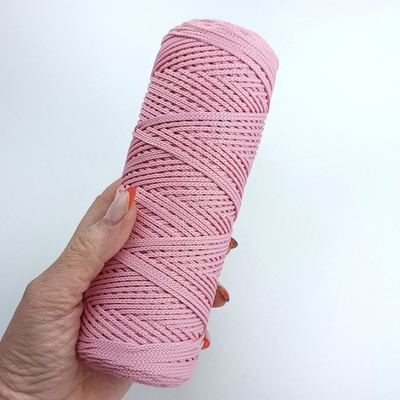 Полиэфирный шнур круглый 1 мм Розовый