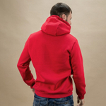 Толстовка ХУДИ ФУТЕР КРАСНЫЙ с капюшоном Х/Б 300 гр., 46 (S) мод.302