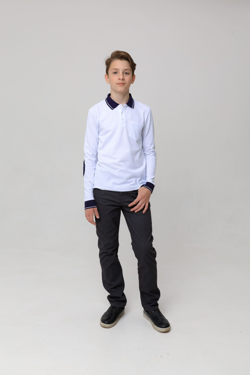 Поло с длинным рукавом и липучкой FORMASCHOOL 53000