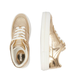 Кожаные кроссовки aurora Michael Kors - золотой(43T4AUFS1M)