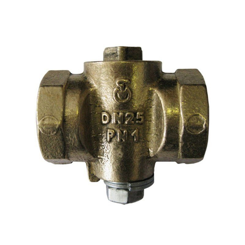 Кран латунный Беларусь 11Б39бк DN 25/20 PN 1, газовый, натяжной, полный проход