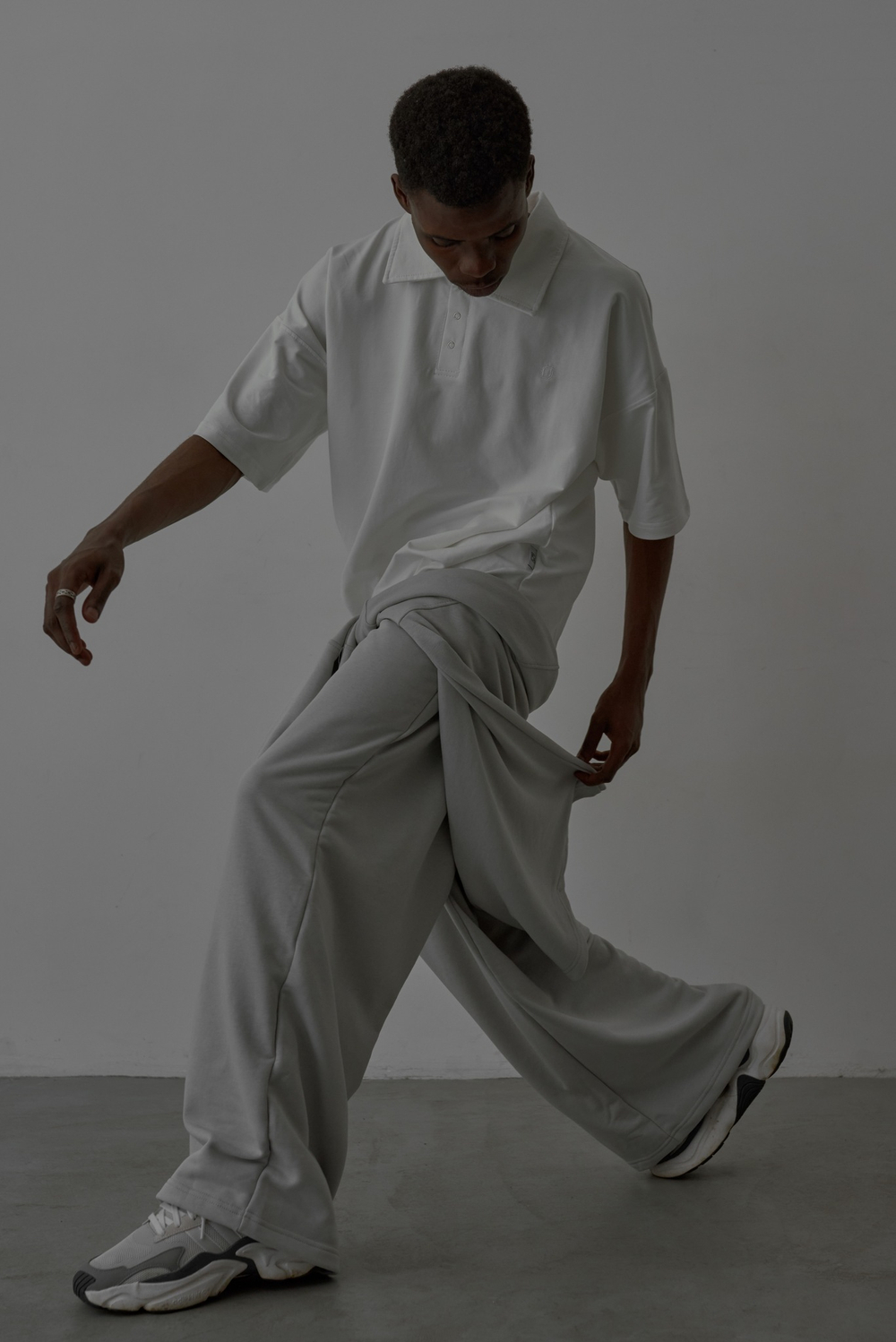 Baggy Trousers LOGO Harbor Mist