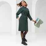 Платье Идеальный фасон (грин, с поясом) Charutti (Акция)