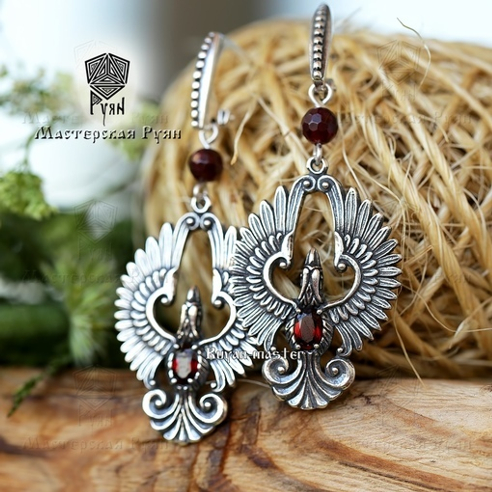 Серьги "Финисты" .