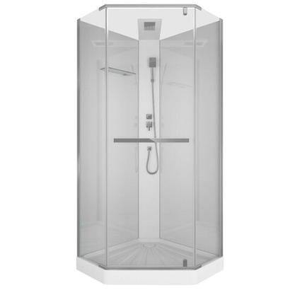 Душевая кабина Ceruttispa (ЧеруттиСпа) CHIKA901T, с низким поддоном, 90x90x225