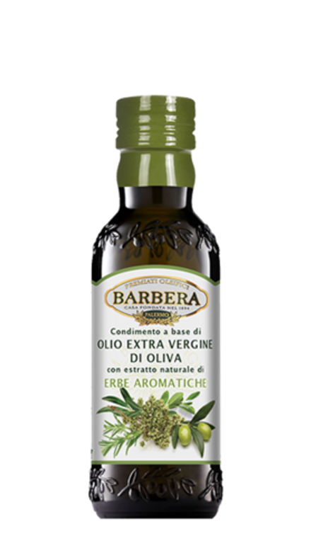 Оливковое масло BARBERA Oрегано + Pозмарин + Шалфей, Extra Virgin 250 мл Италия