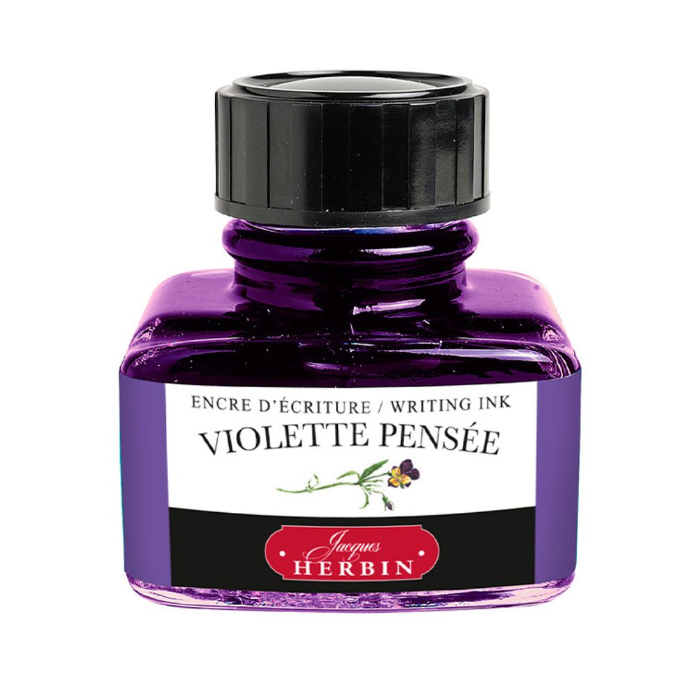 Чернила во флаконе Herbin 30 мл Violette pensée сине-лиловые (13077T)