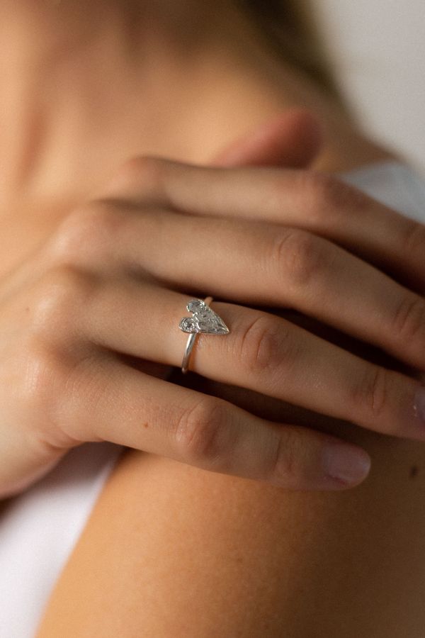 Кольцо Сердце маленькое R051 - фото 2