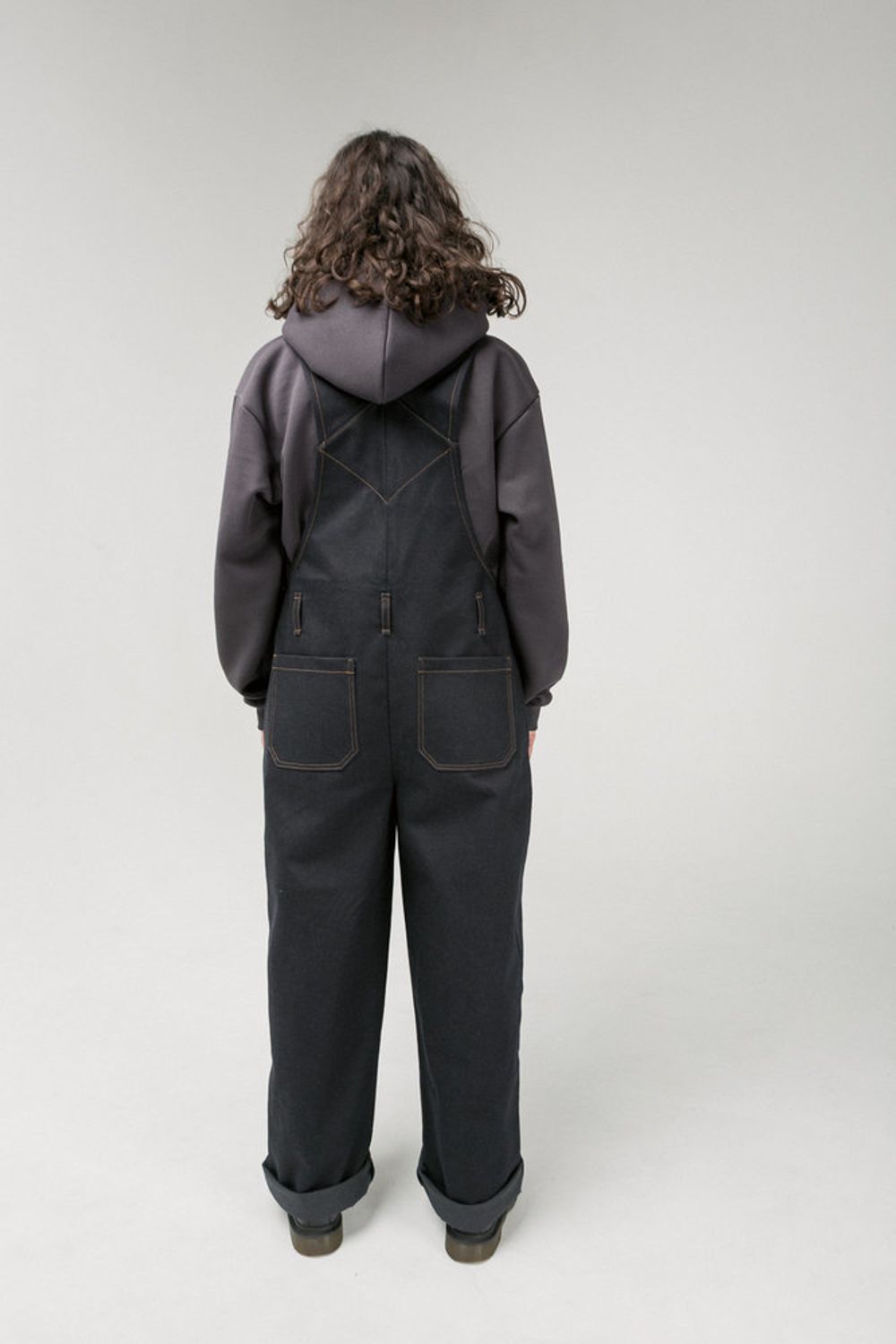 Купить Комбинезон Dark Blue/Brown Джинсовый Комбинезон Dark Blue/Brown Джинсовый