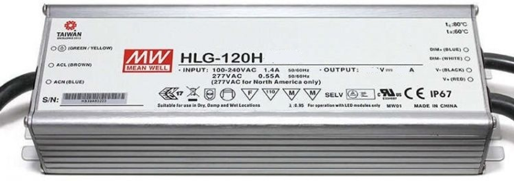 Драйвер светодиодный  Mean Well HLG-120H-24A