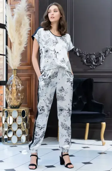 Пижама шелковая Mia-Amore UNONA 7236 Юнона