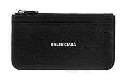 Balenciaga Cash Cow Leather Bill Card Holder Men"s Black