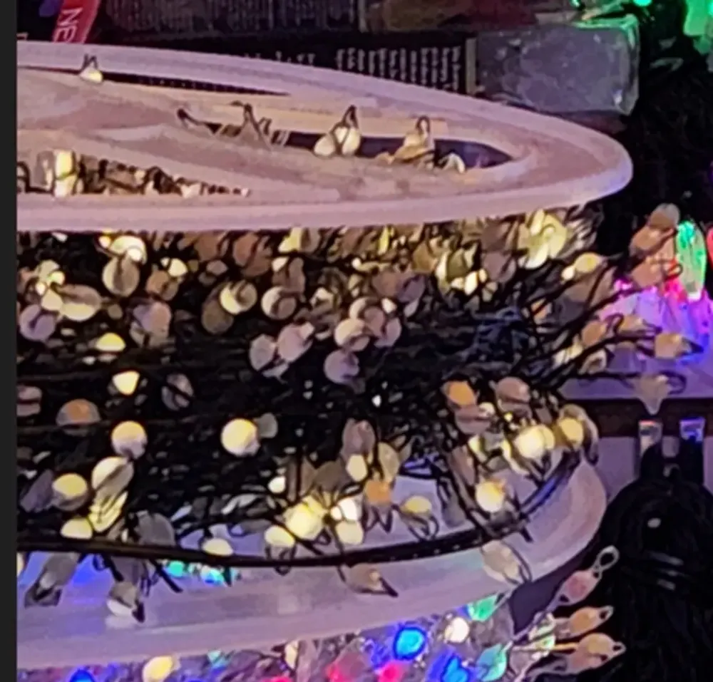 Гирлянда для дома НИТЬ «Мишура-Капля» 20 м 500 ламп LED, зеленый провод, пост.свечение, IP-20, 220v, Теплый белый