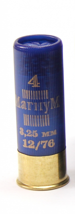 Патрон 12/76 ФЕТТЕР МАГНУМ дробь № 4 42-44гр., коробка 15 шт.