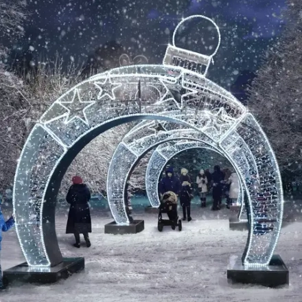 световая арка "Белая зима"