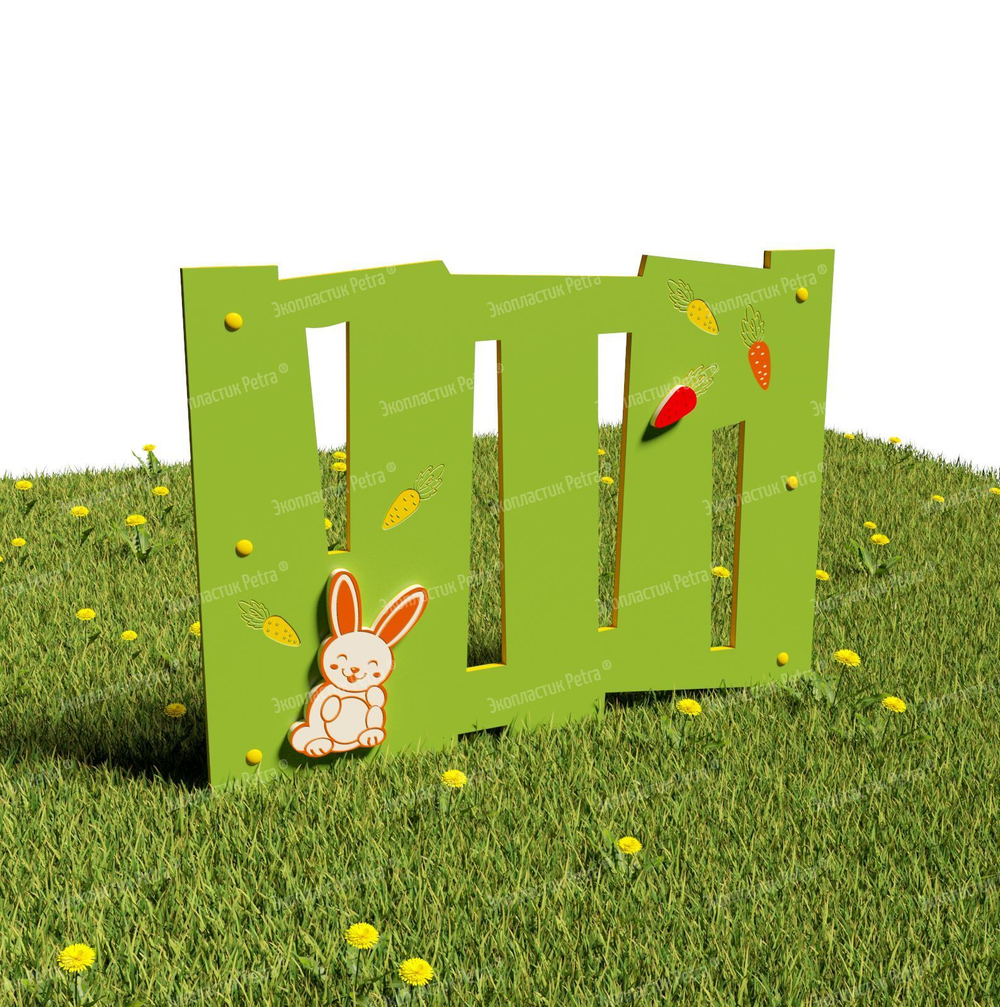 Забор уличный из экопластика 2, секция 1000х740 мм