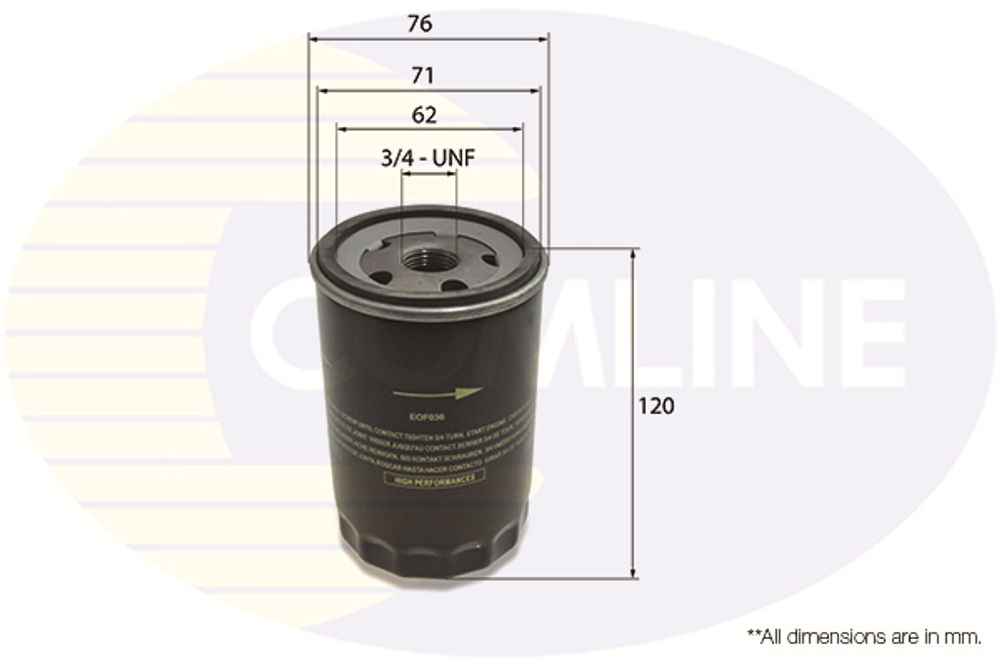 COMLINE - EOF036-CML - Oil Filter
