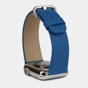 Ремешок для Apple Watch 44/45/46 mm из кожи теленка, цвета синий королевский