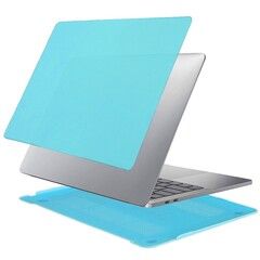 Чехол матовый Hardshell Case для Macbook Air 13.3" (2018-2020г) и Air 13.3" М1 (2020г) (A1932; A2179; А2337) (Голубой)