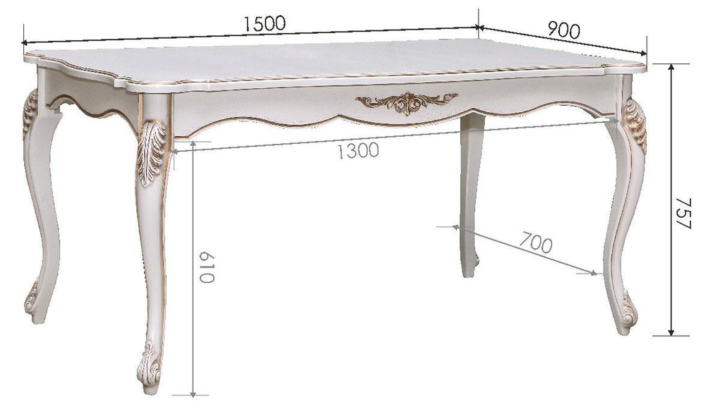 Стол обеденный «Алези» П1.350.4.07 (П353.07)