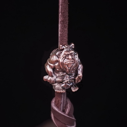 Темлячная бусина "Неандерталец" для ножей , бронза