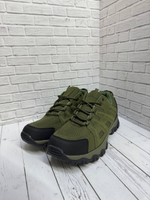 Трекинговые кроссовки олива