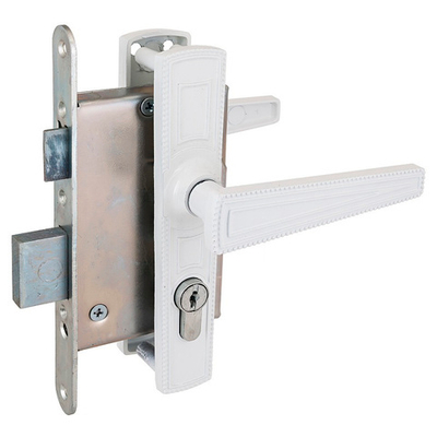 Замок Димитровград врезной "Зенит" ЗВ4-3.01 белый с ручками