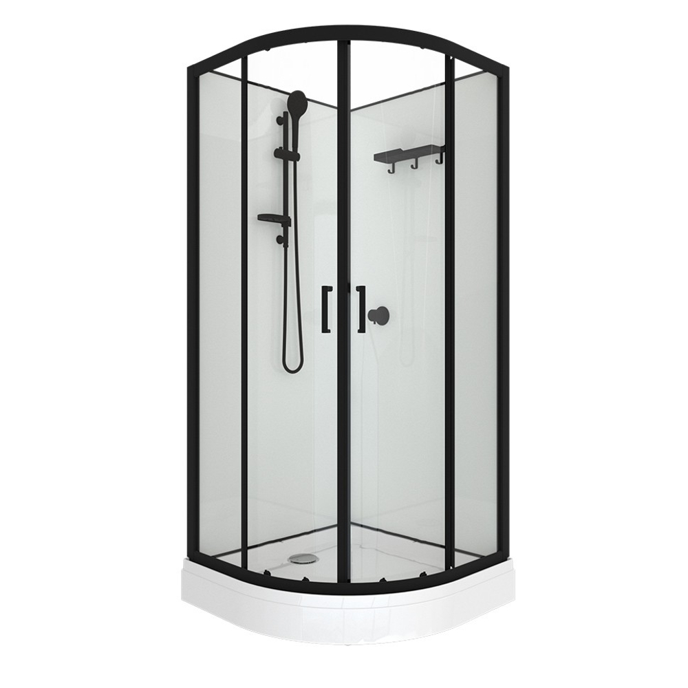 Душевая Кабина Прайм-Блэк 90*90 А без крыши