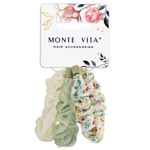 Резинки для волос НАБОР 3 шт., 3х19 см, скранч, ассорти, MONTE VITA, 457074