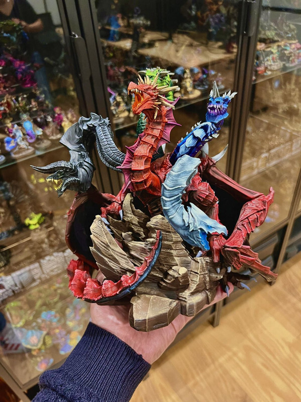 Тиамат Дракон монстр миниатюра для dnd, днд, pathfinder, фентези, Настольная игра, НРИ, Варгейм, РПГ